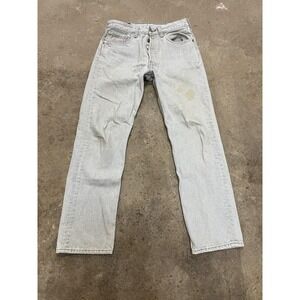Vintage Levis 501 Jeans‎ Mens 31x30 Gray Regular Straight Button Fly USA 90s